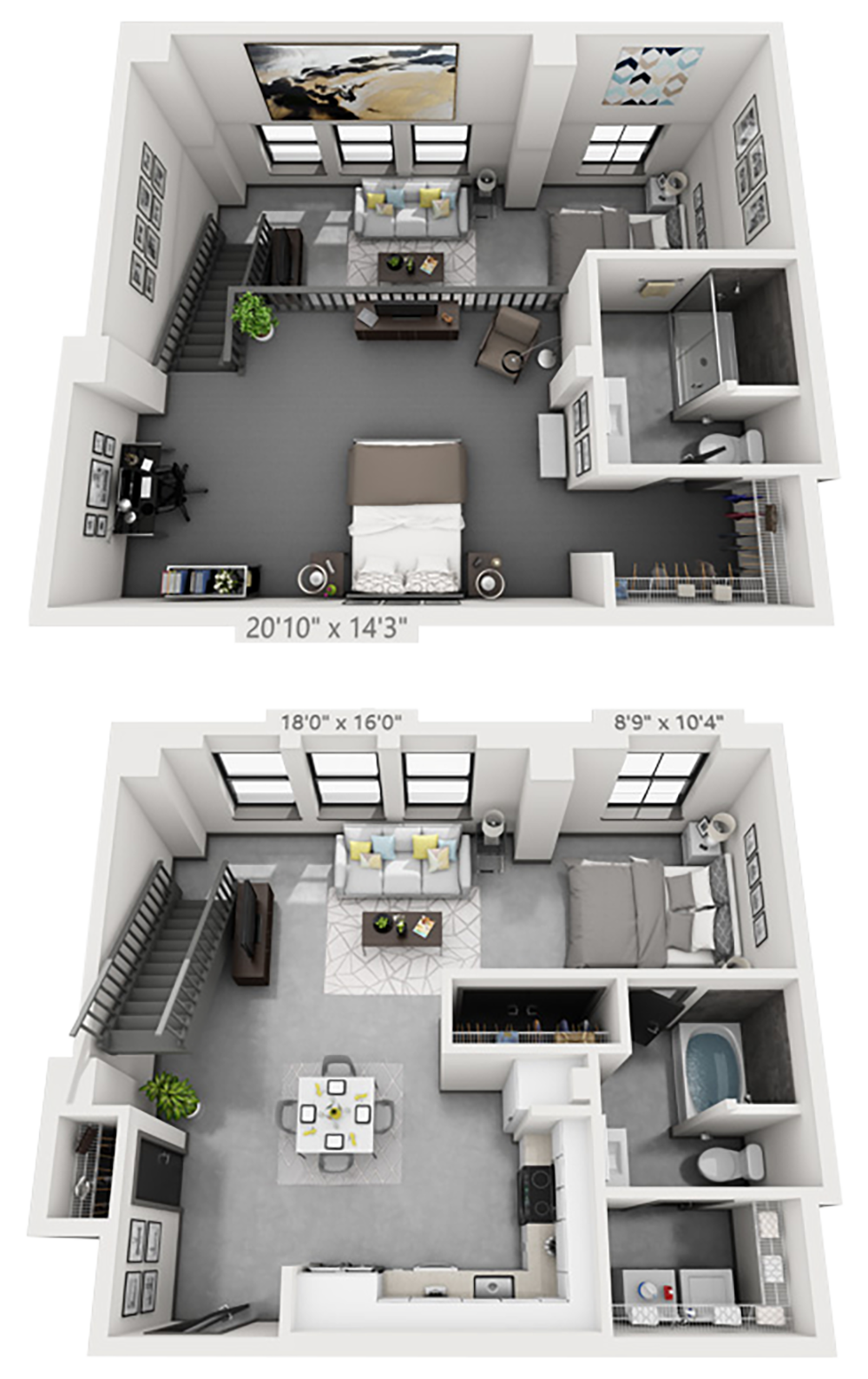 B2M plan is 2 bed, 2 bath and 1,171 square feet